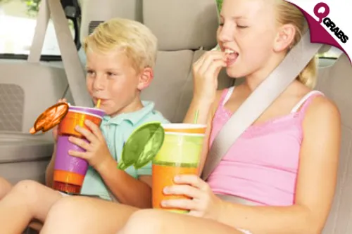 From QR35, Have Twice the Usefulness with a 2-in-1 Snack & Drink Cup - Available in Four Bright Colors! (Up to QR276 Value)